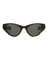 Saint Laurent Saint Laurent Womens Cat Eye Havana Havana Grey Fashion Designer Eyewear