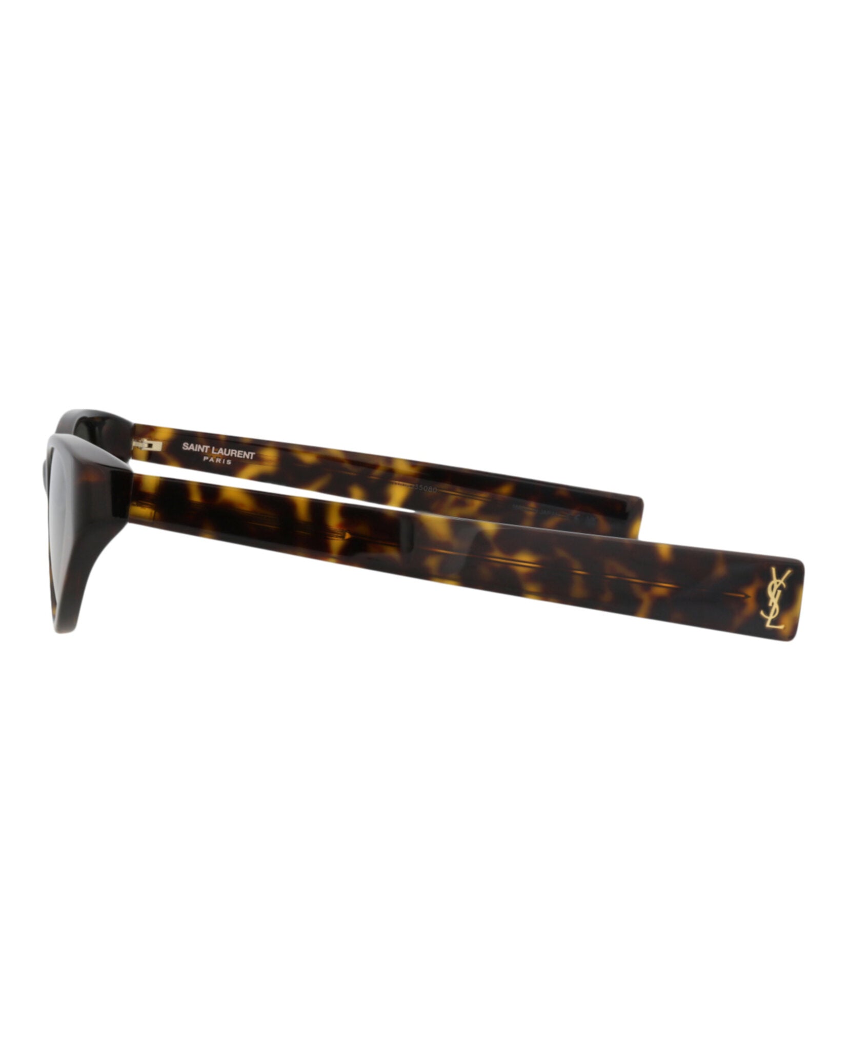 Saint Laurent Saint Laurent Womens Cat Eye Havana Havana Grey Fashion Designer Eyewear