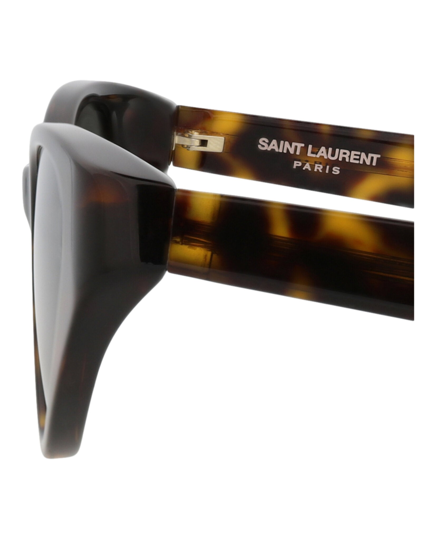 Saint Laurent Saint Laurent Womens Cat Eye Havana Havana Grey Fashion Designer Eyewear