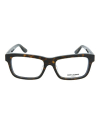 Saint Laurent Saint Laurent Unisex Square/Rectangle Avana Avana Transparent Fashion Designer Eyewear