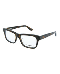 Saint Laurent Saint Laurent Unisex Square/Rectangle Avana Avana Transparent Fashion Designer Eyewear