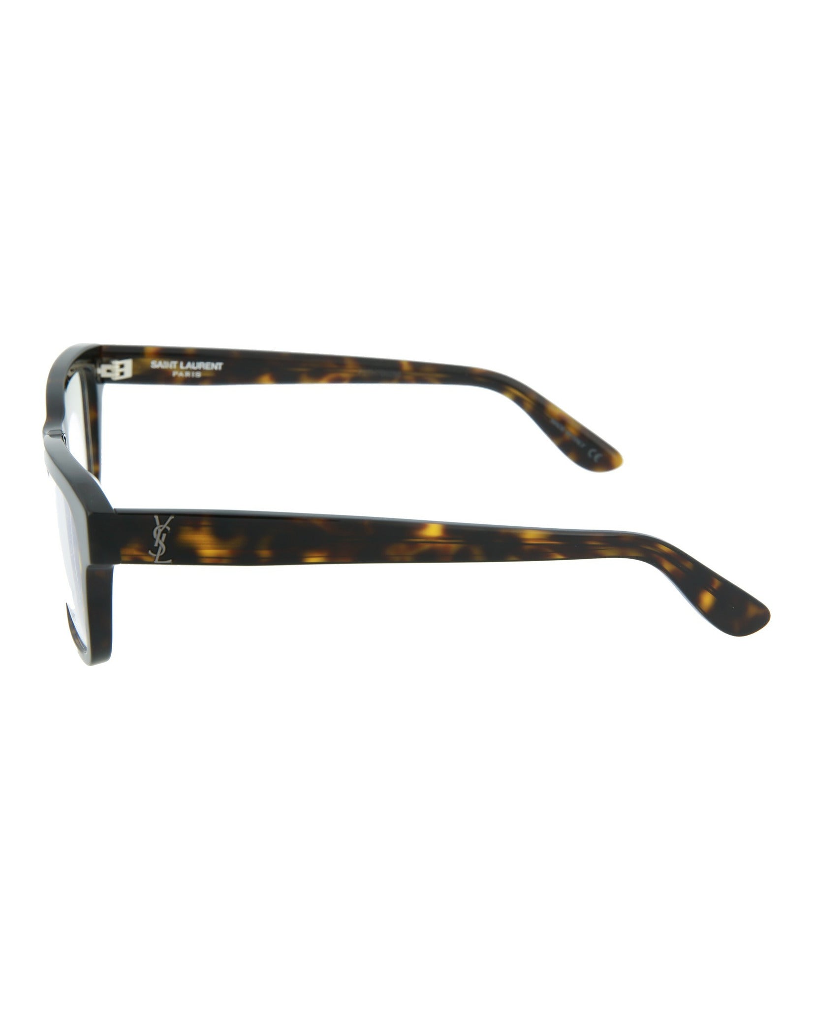 Saint Laurent Saint Laurent Unisex Square/Rectangle Avana Avana Transparent Fashion Designer Eyewear