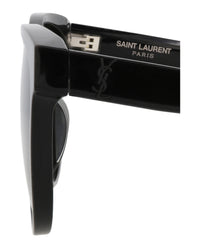 Saint Laurent Unisex Round/Oval Black Black Grey Fashion Designer Eyewear