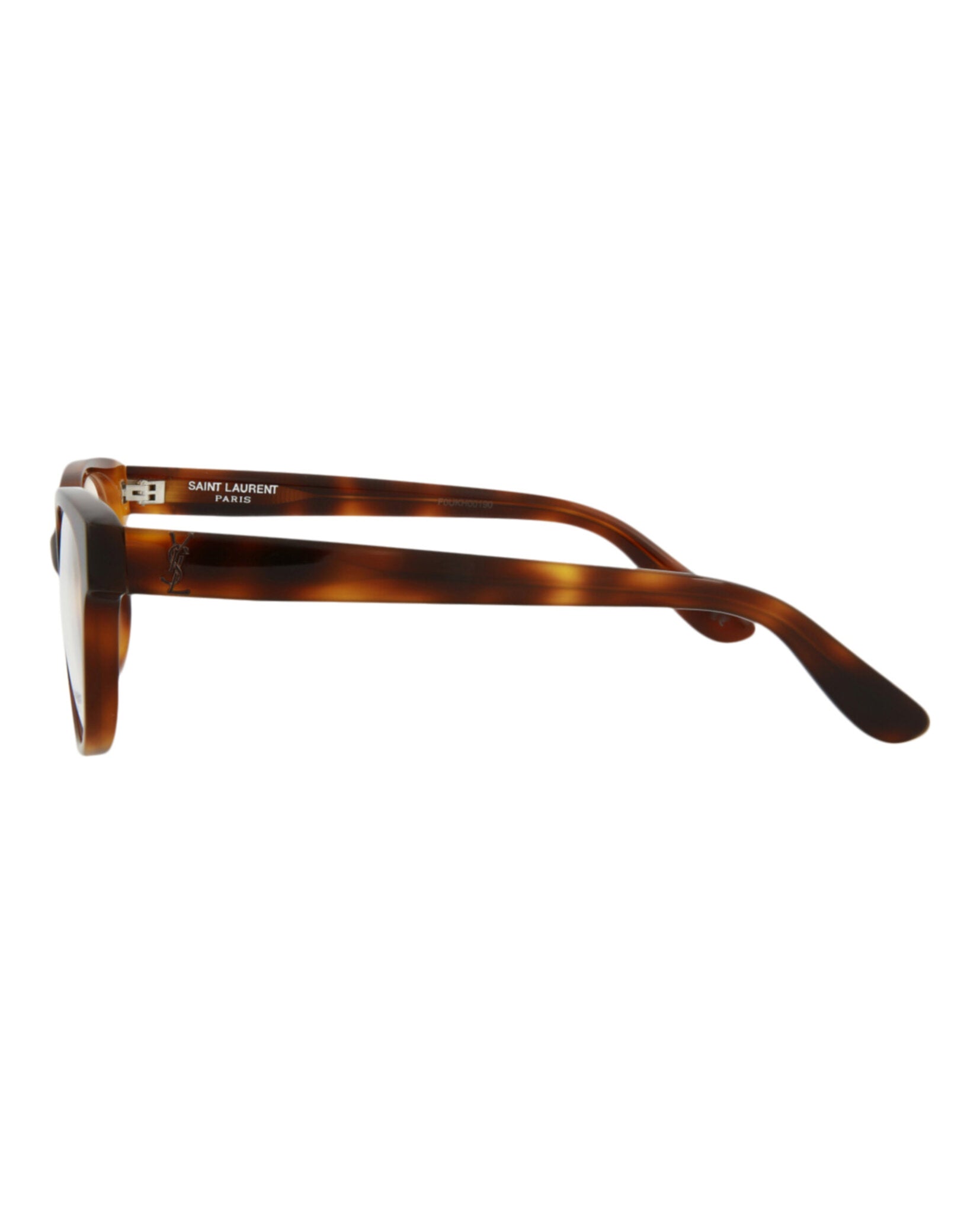Saint Laurent Saint Laurent Womens Round/Oval Havana Havana Transparent Fashion Designer Eyewear