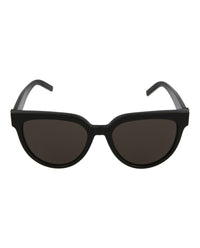 Saint Laurent Womens Cat Eye Black Black Black Fashion Designer Eyewear
