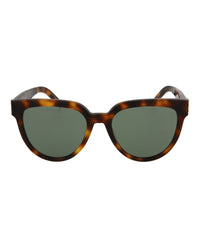 Saint Laurent Womens Cat Eye Havana Havana Green Fashion Designer Eyewear