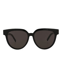 Saint Laurent Womens Cat Eye Black Black Black Fashion Designer Eyewear