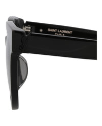 Saint Laurent Womens Cat Eye Black Black Black Fashion Designer Eyewear