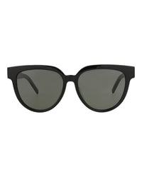 Saint Laurent Womens Cat Eye Black Black Grey Fashion Designer Eyewear