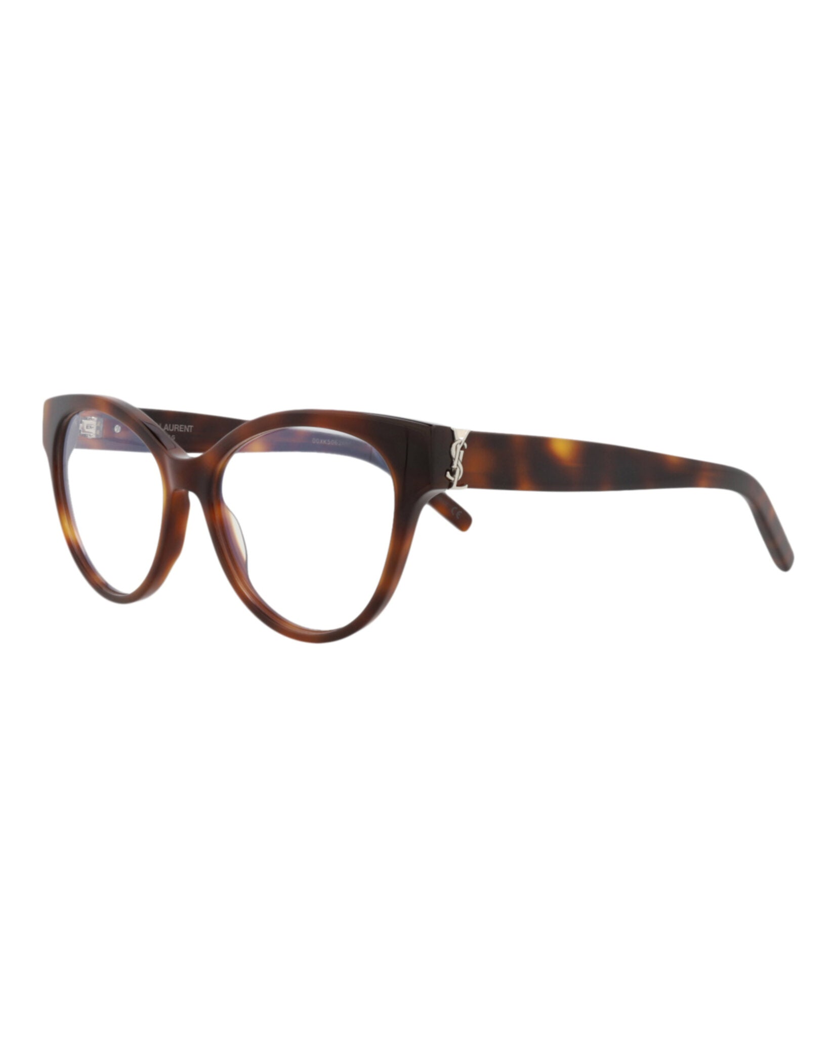 Saint Laurent Saint Laurent Womens Cat Eye Havana Havana Transparent Fashion Designer Eyewear