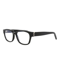 Saint Laurent Saint Laurent Womens Square/Rectangle Black Black Transparent Fashion Designer Eyewear