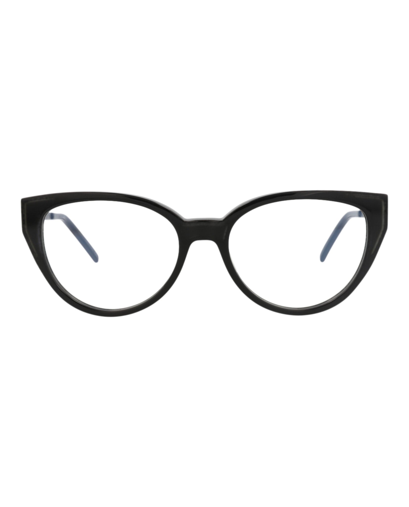 Saint Laurent Saint Laurent Womens Cat Eye Black Black Transparent Fashion Designer Eyewear