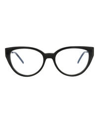 Saint Laurent Saint Laurent Womens Cat Eye Black Black Transparent Fashion Designer Eyewear