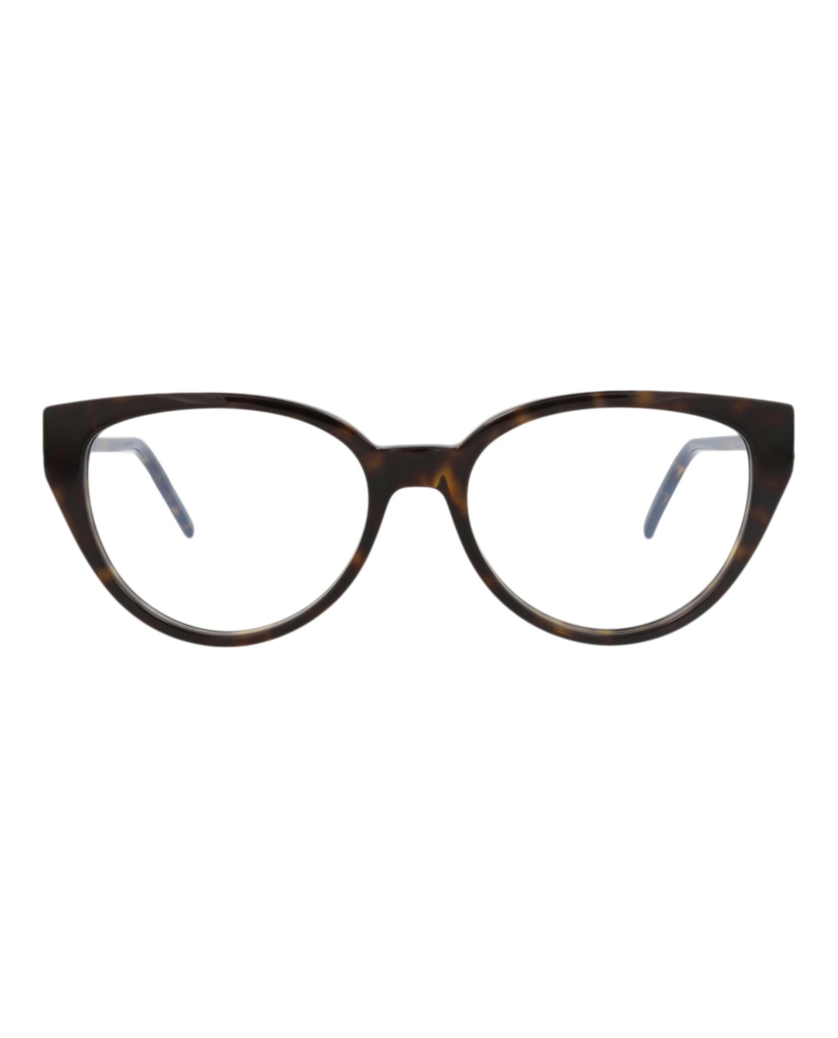 Saint Laurent Saint Laurent Womens Cat Eye Havana Gold Transparent Fashion Designer Eyewear