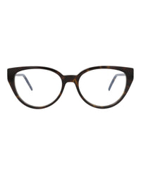 Saint Laurent Saint Laurent Womens Cat Eye Havana Gold Transparent Fashion Designer Eyewear