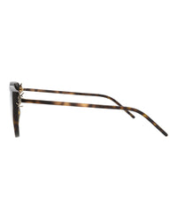 Saint Laurent Saint Laurent Womens Cat Eye Havana Gold Transparent Fashion Designer Eyewear