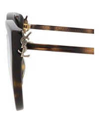 Saint Laurent Saint Laurent Womens Cat Eye Havana Gold Transparent Fashion Designer Eyewear
