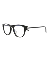 Saint Laurent Womens Round/Oval Black Black Transparent Fashion Designer Eyewear