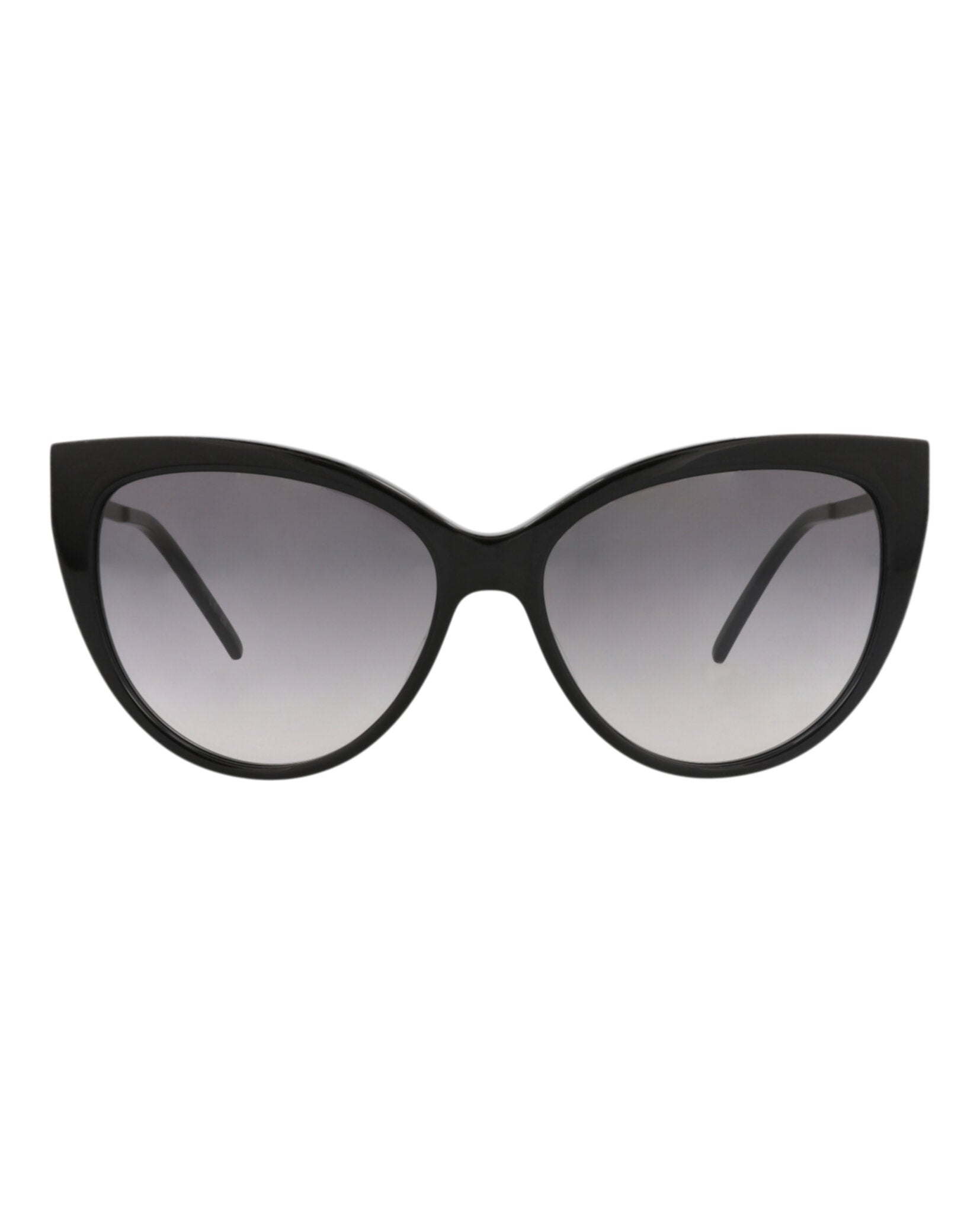 Saint Laurent Saint Laurent Womens Cat Eye Black Black Smoke Fashion Designer Eyewear