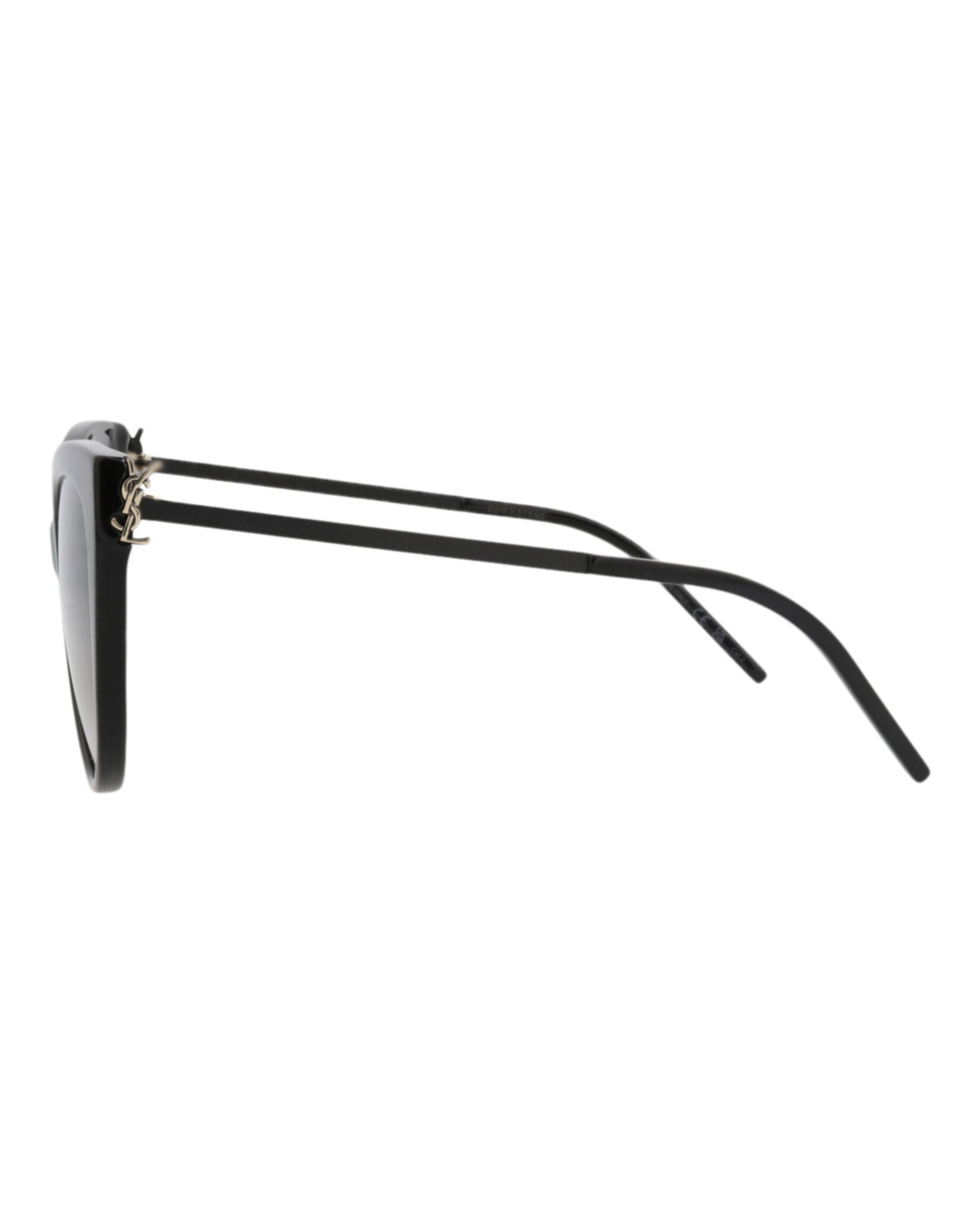 Saint Laurent Saint Laurent Womens Cat Eye Black Black Smoke Fashion Designer Eyewear