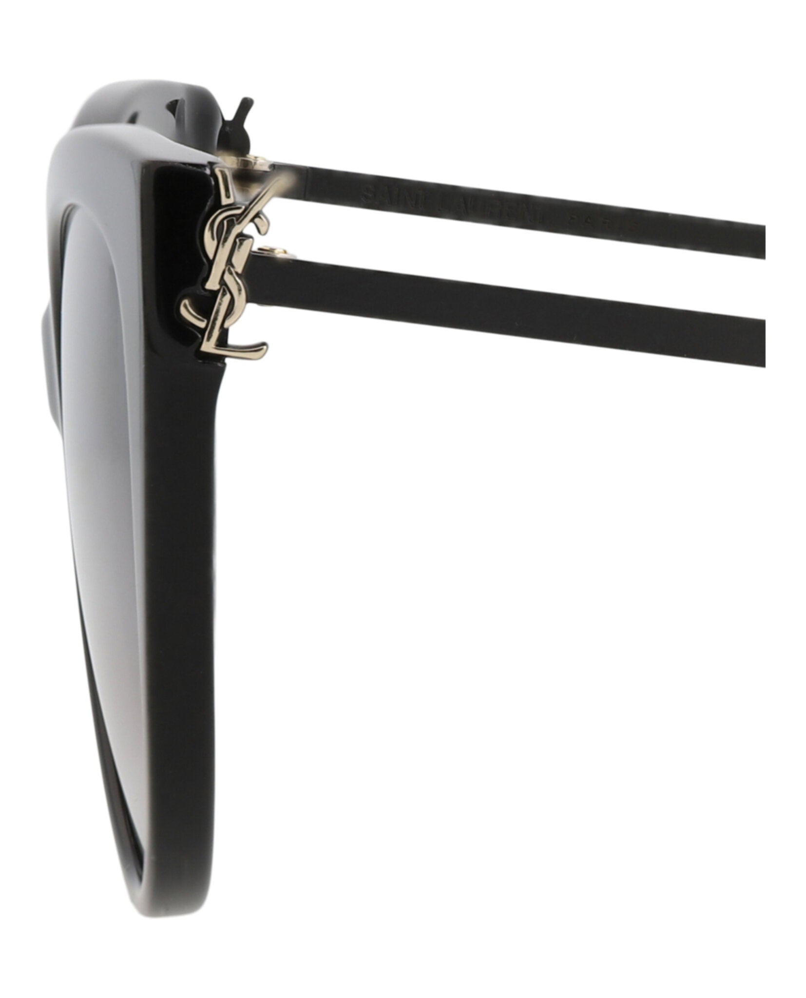 Saint Laurent Saint Laurent Womens Cat Eye Black Black Smoke Fashion Designer Eyewear