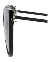 Saint Laurent Saint Laurent Womens Cat Eye Black Black Smoke Fashion Designer Eyewear