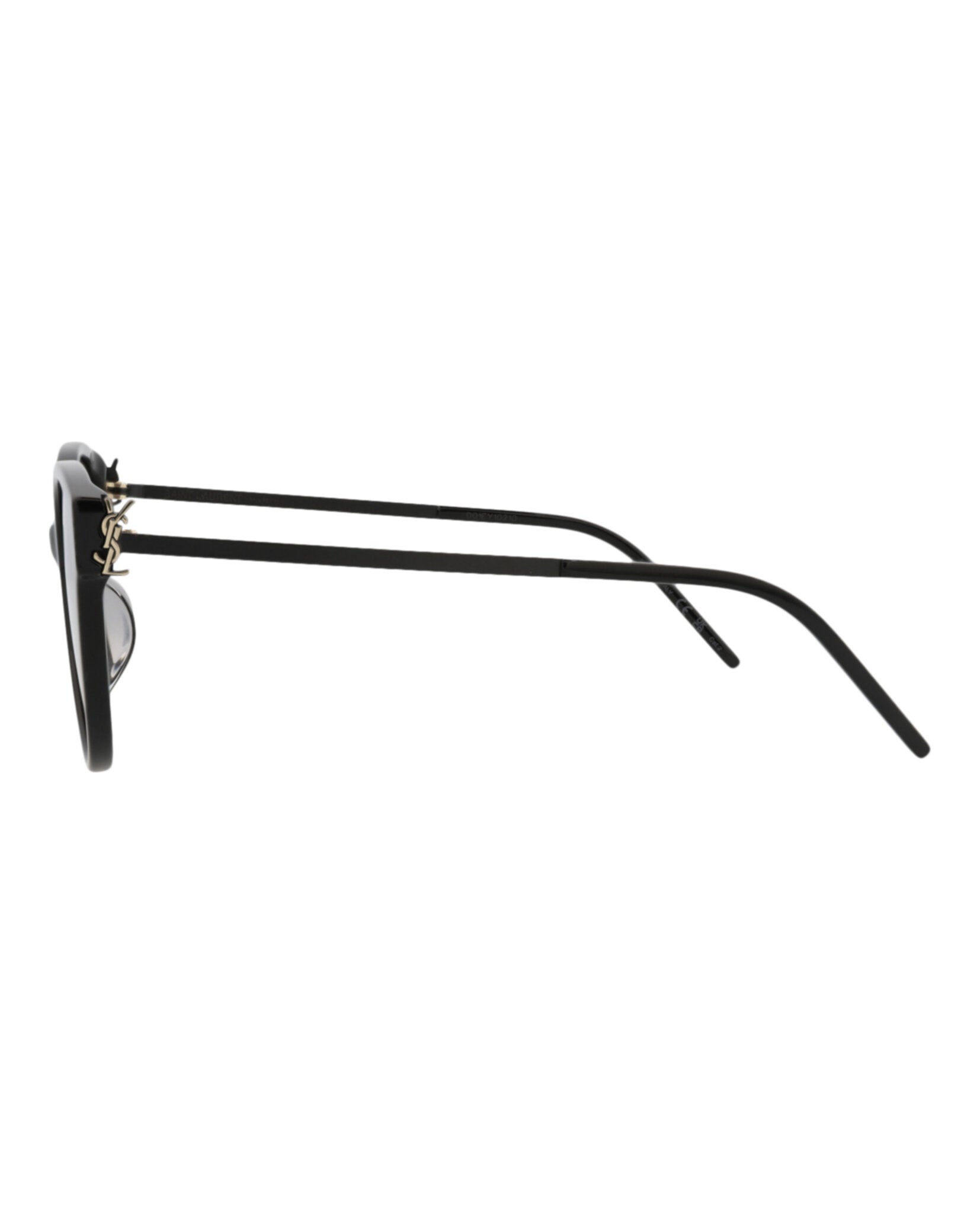 Saint Laurent Womens Round/Oval Black Black Smoke Fashion Designer Eyewear