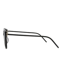 Saint Laurent Womens Round/Oval Black Black Smoke Fashion Designer Eyewear