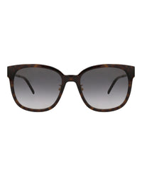 Saint Laurent Saint Laurent Womens Cat Eye Havana Gold Grey Fashion Designer Eyewear
