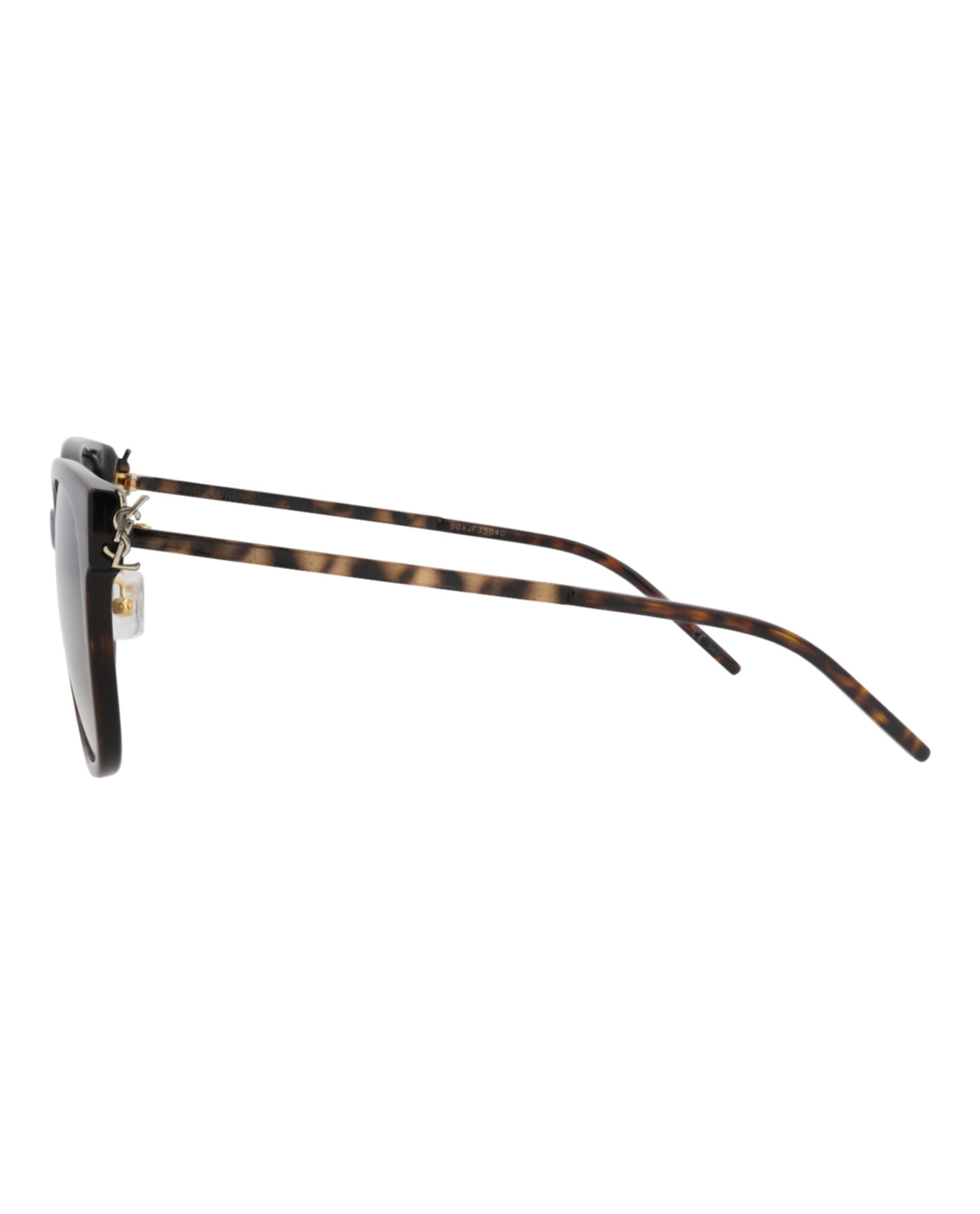 Saint Laurent Saint Laurent Womens Cat Eye Havana Gold Grey Fashion Designer Eyewear