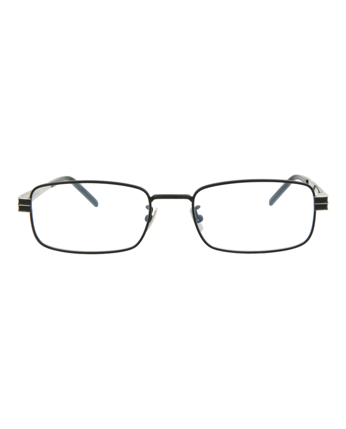 Saint Laurent Unisex Square/Rectangle Black Black Transparent Fashion Designer Eyewear