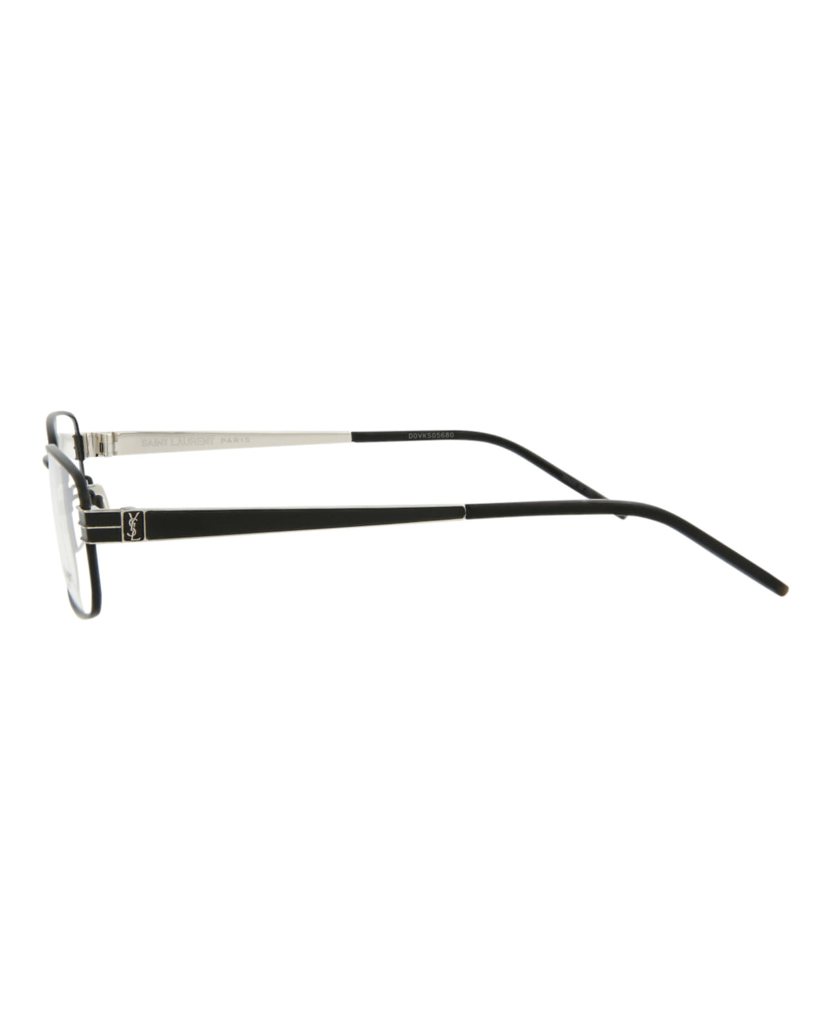 Saint Laurent Unisex Square/Rectangle Black Black Transparent Fashion Designer Eyewear