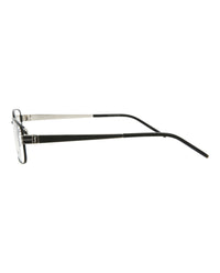 Saint Laurent Unisex Square/Rectangle Black Black Transparent Fashion Designer Eyewear