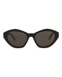 Saint Laurent Womens Cat Eye Black Black Black Fashion Designer Eyewear