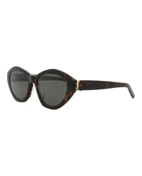 Saint Laurent Womens Cat Eye Havana Havana Grey Fashion Designer Eyewear