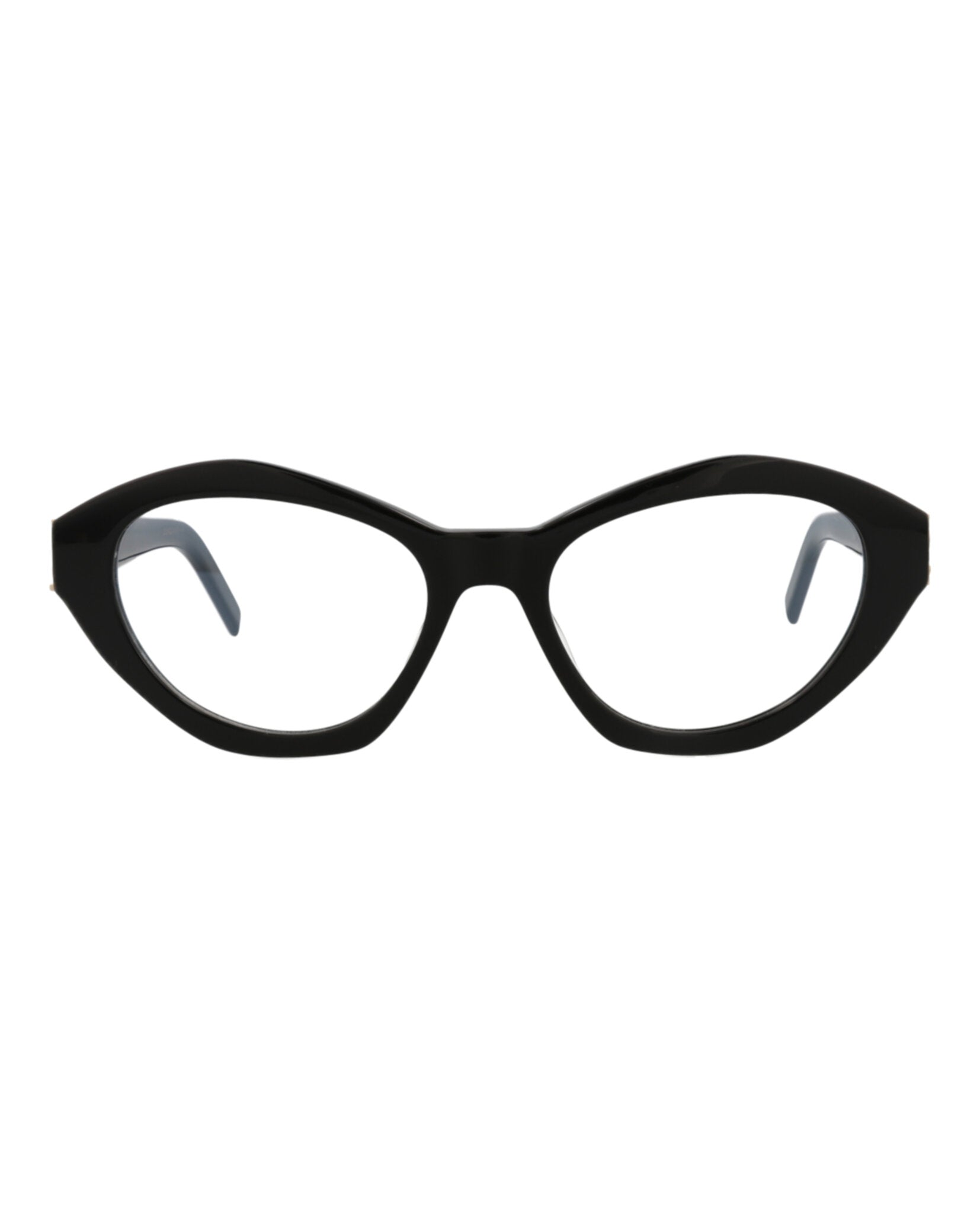 Saint Laurent Womens Cat Eye Black Black Transparent Fashion Designer Eyewear