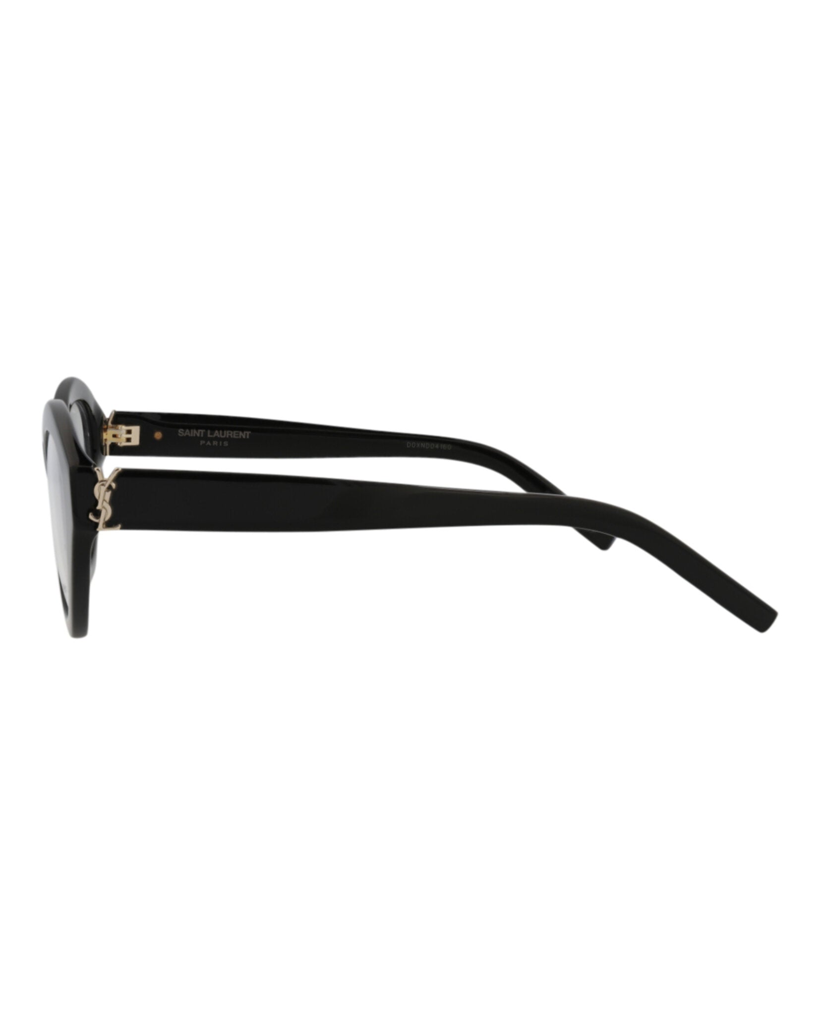 Saint Laurent Womens Cat Eye Black Black Transparent Fashion Designer Eyewear