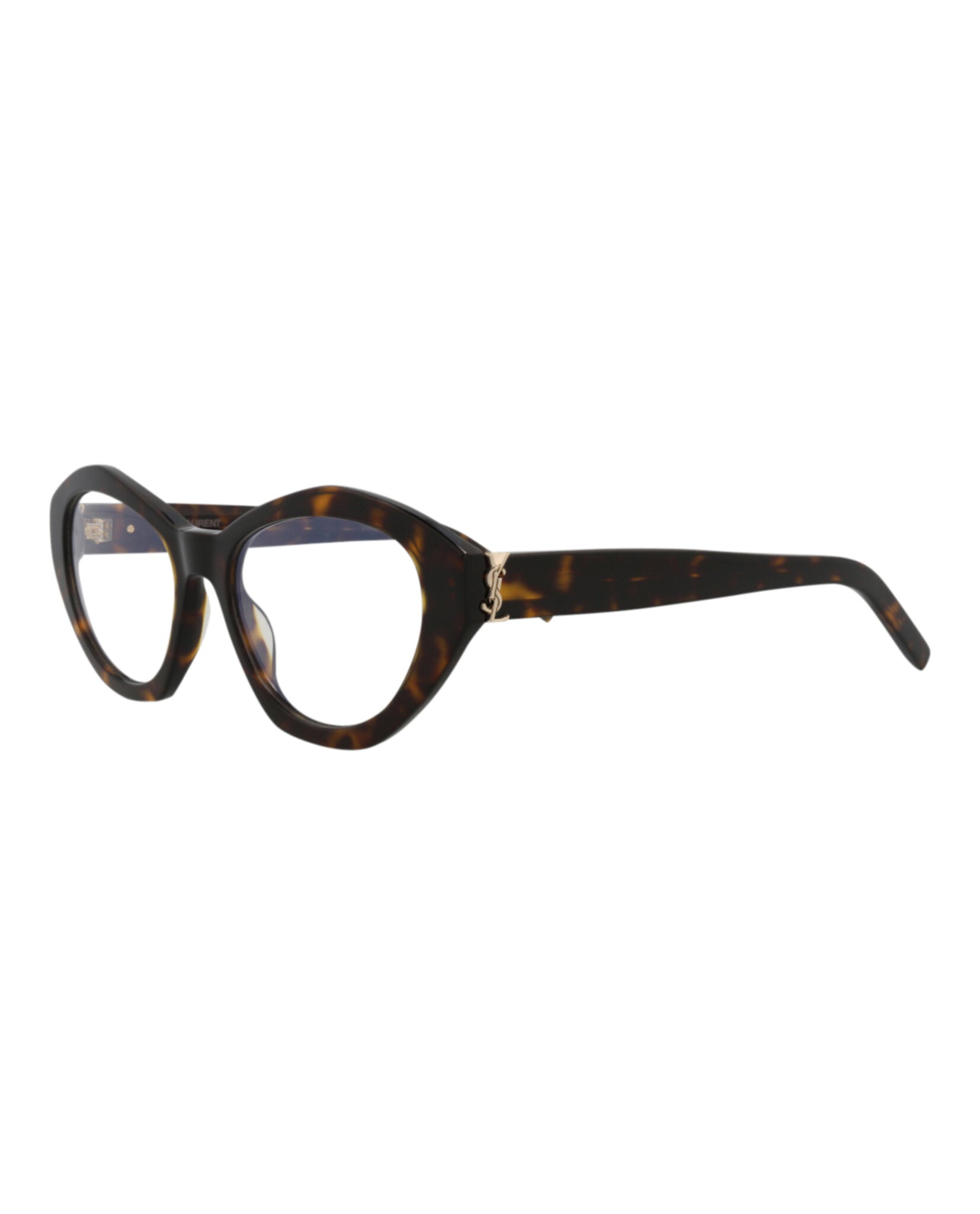 Saint Laurent Womens Cat Eye Havana Havana Transparent Fashion Designer Eyewear