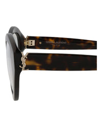 Saint Laurent Womens Cat Eye Havana Havana Transparent Fashion Designer Eyewear