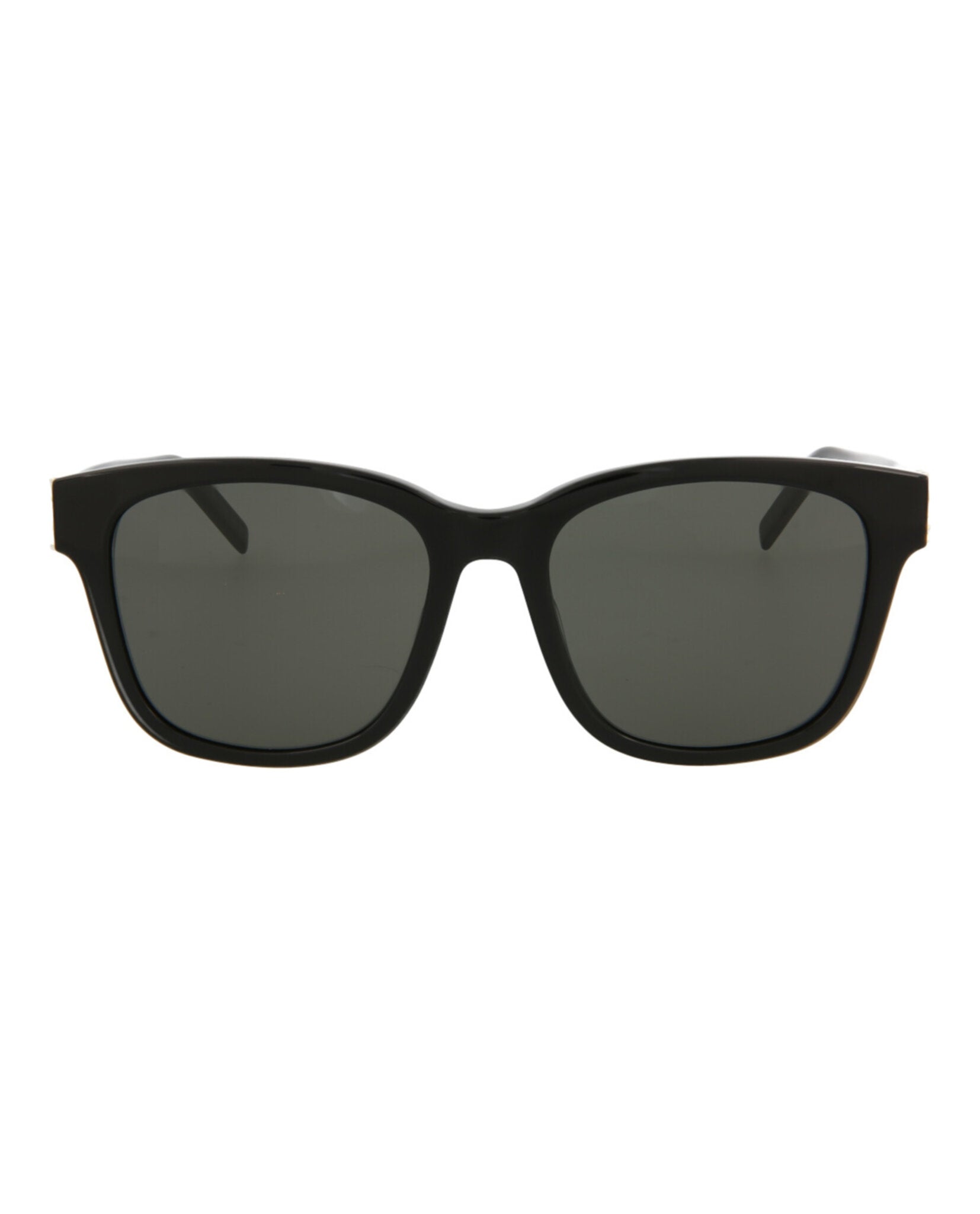 Saint Laurent Unisex Square/Rectangle Black Black Grey Fashion Designer Eyewear