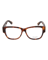 Saint Laurent Saint Laurent Womens Square/Rectangle Avana Avana Transparent Fashion Designer Eyewear