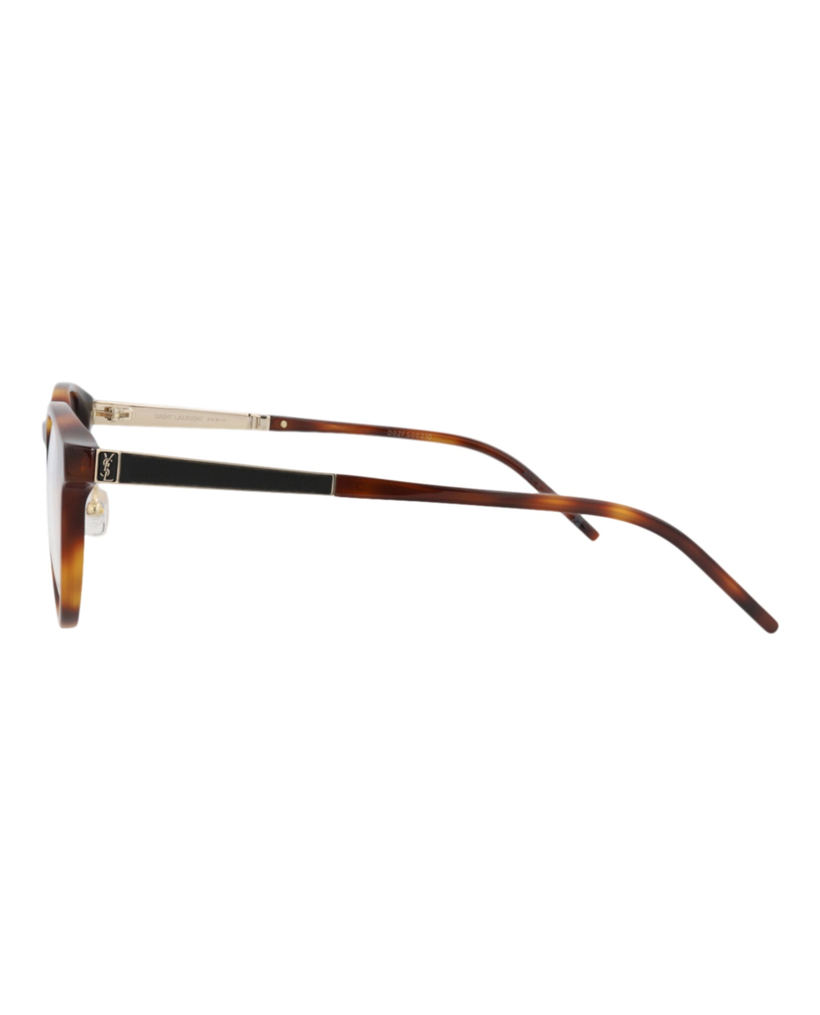 Saint Laurent Saint Laurent Unisex Round/Oval Havana Gold Transparent Fashion Designer Eyewear