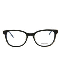 Saint Laurent Saint Laurent Womens Round/Oval Black Gold Transparent Fashion Designer Eyewear