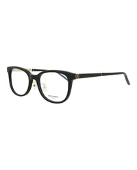 Saint Laurent Saint Laurent Womens Round/Oval Black Gold Transparent Fashion Designer Eyewear