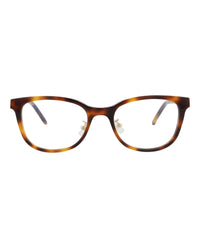 Saint Laurent Saint Laurent Womens Round/Oval Havana Gold Transparent Fashion Designer Eyewear