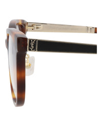 Saint Laurent Saint Laurent Womens Round/Oval Havana Gold Transparent Fashion Designer Eyewear