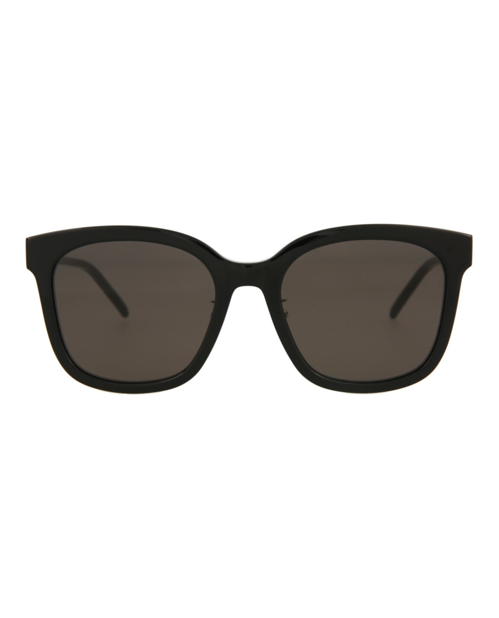 Saint Laurent Womens Square/Rectangle Black Silver Black Fashion Designer Eyewear
