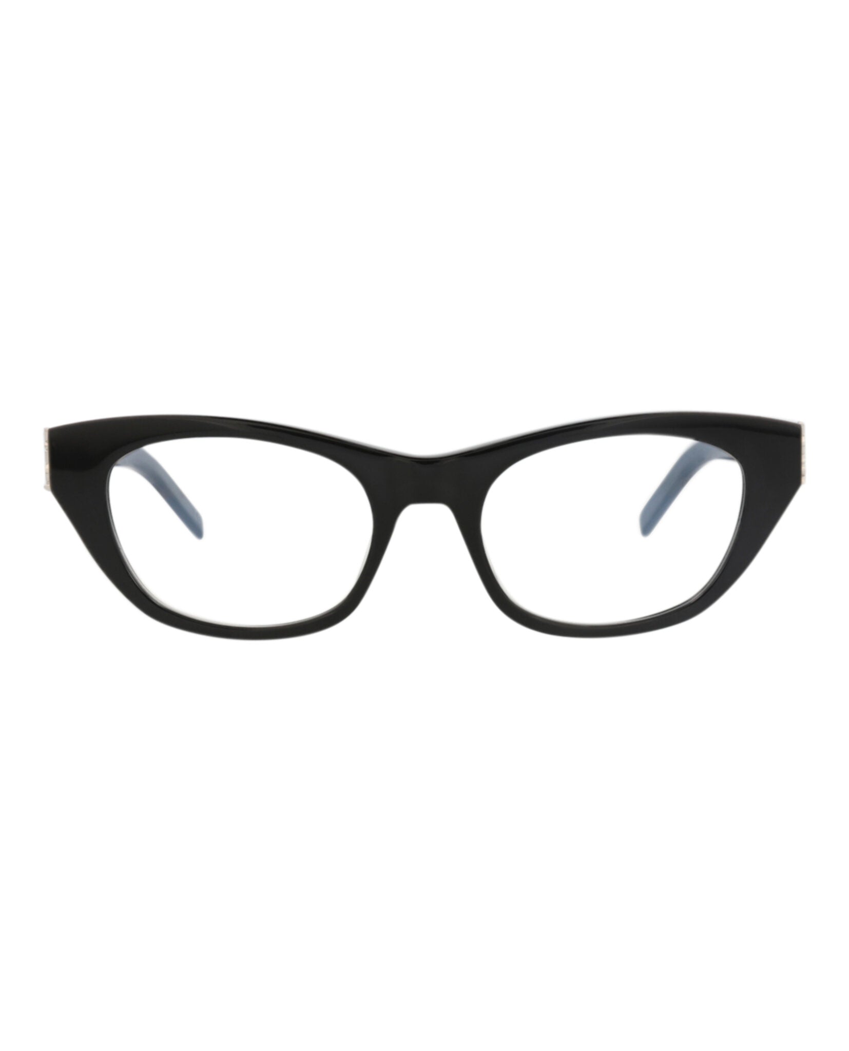Saint Laurent Saint Laurent Womens Cat Eye Black Black Transparent Fashion Designer Eyewear