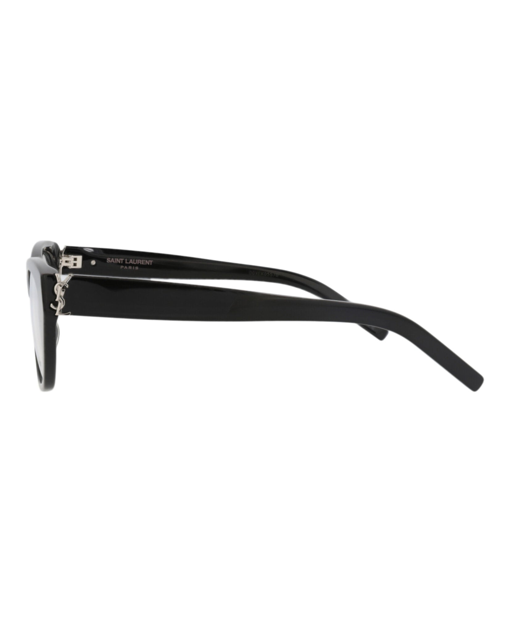Saint Laurent Saint Laurent Womens Cat Eye Black Black Transparent Fashion Designer Eyewear