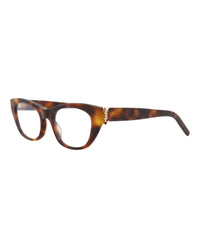 Saint Laurent Saint Laurent Womens Cat Eye Havana Havana Transparent Fashion Designer Eyewear